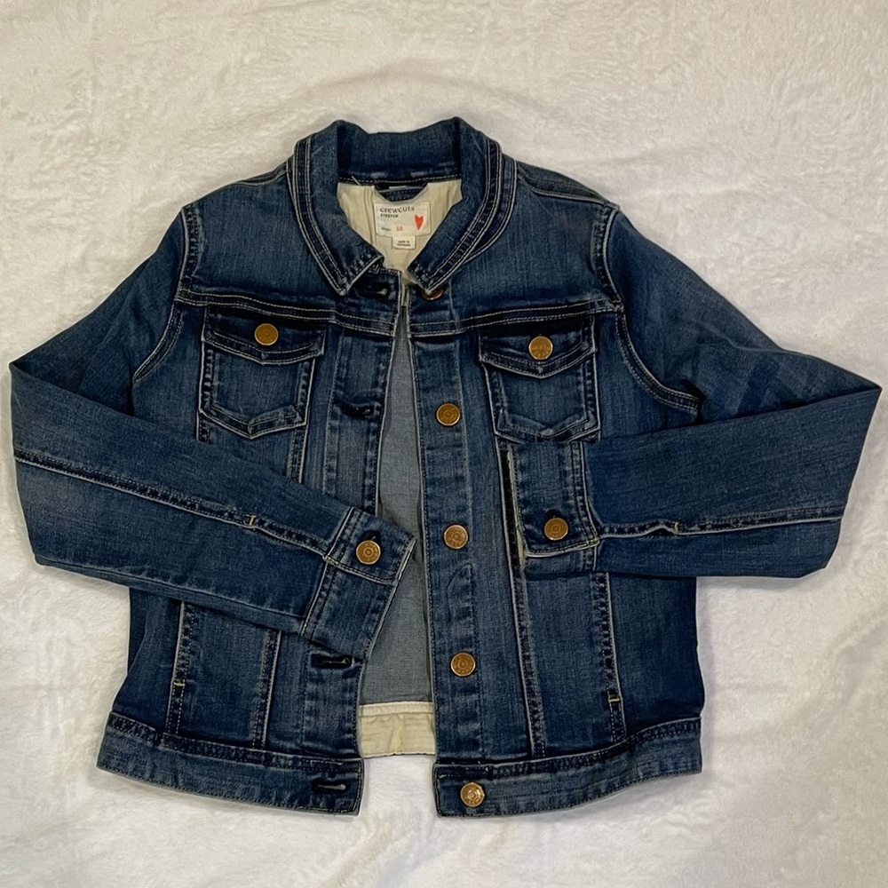 Worn only a few times! Girls Crewcuts Denim Jacket. Size 10.